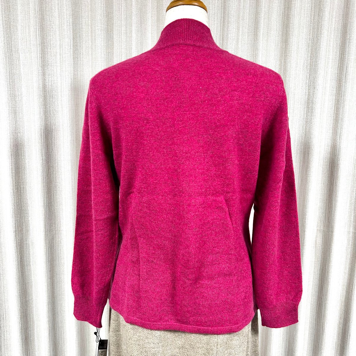 手洗いOK】カシミヤ100％セーター(ルビーピンク) | 服地とお仕立ての