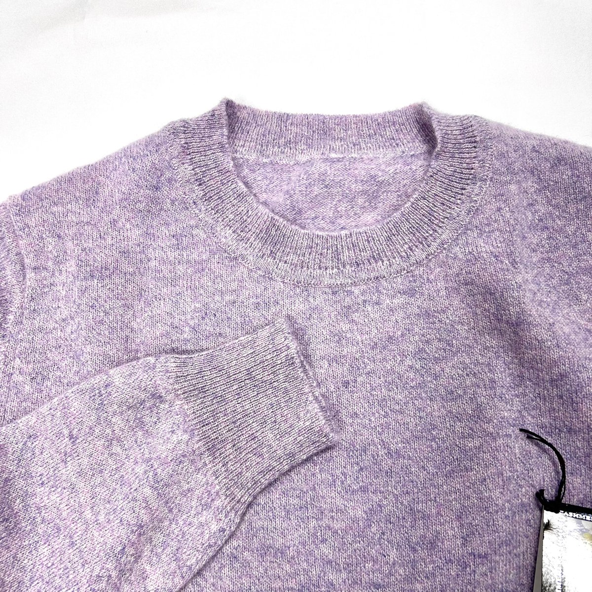 新品未使用　utoカシミヤ100セーター　ラベンダー　ライトパープル 新品未使用 utoカシミヤ100セーター ラベンダー ライトパープル 【公式