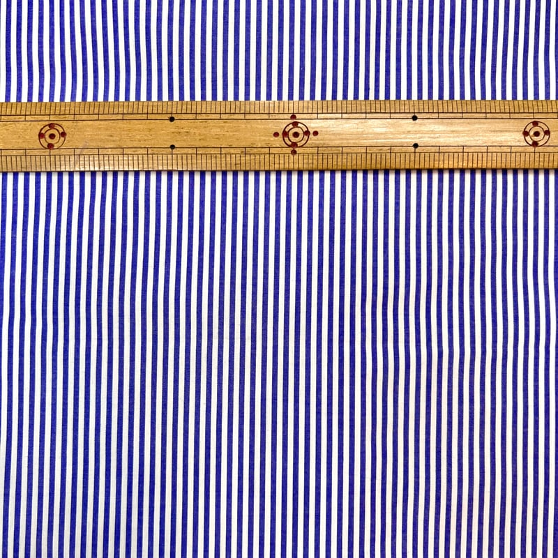 10㎝からカットOK】ストライプ柄綿60双先染タイプライター | 服地