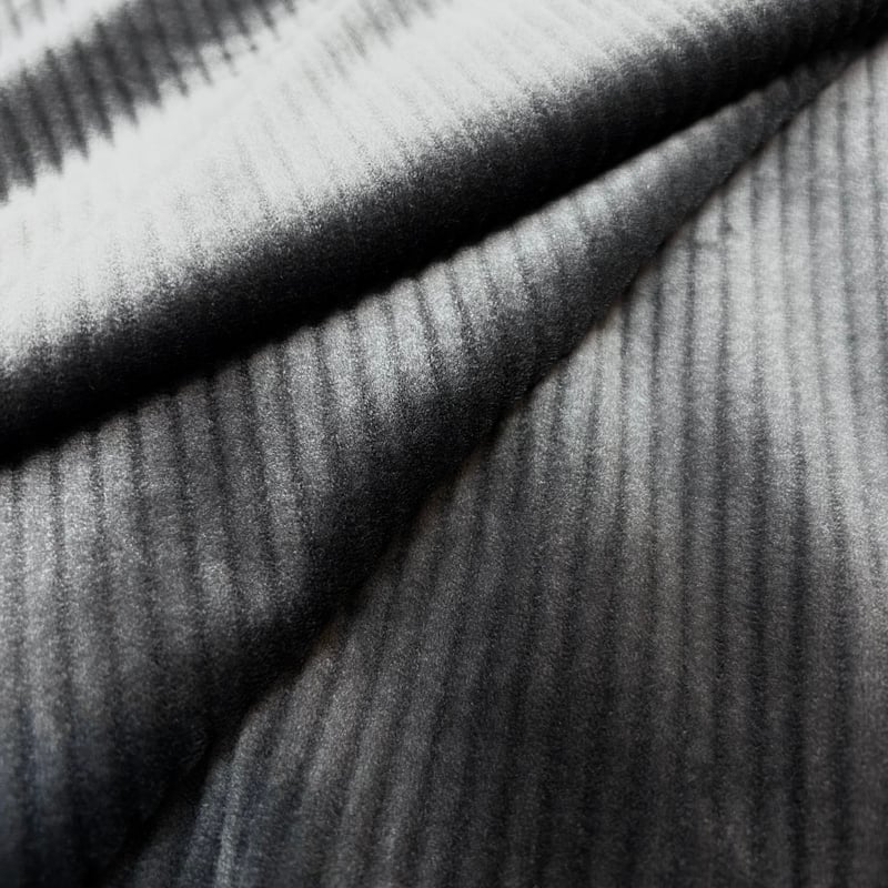 10㎝からカットOK】コーデュロイ裏起毛ニット(グレー) | 服地とお