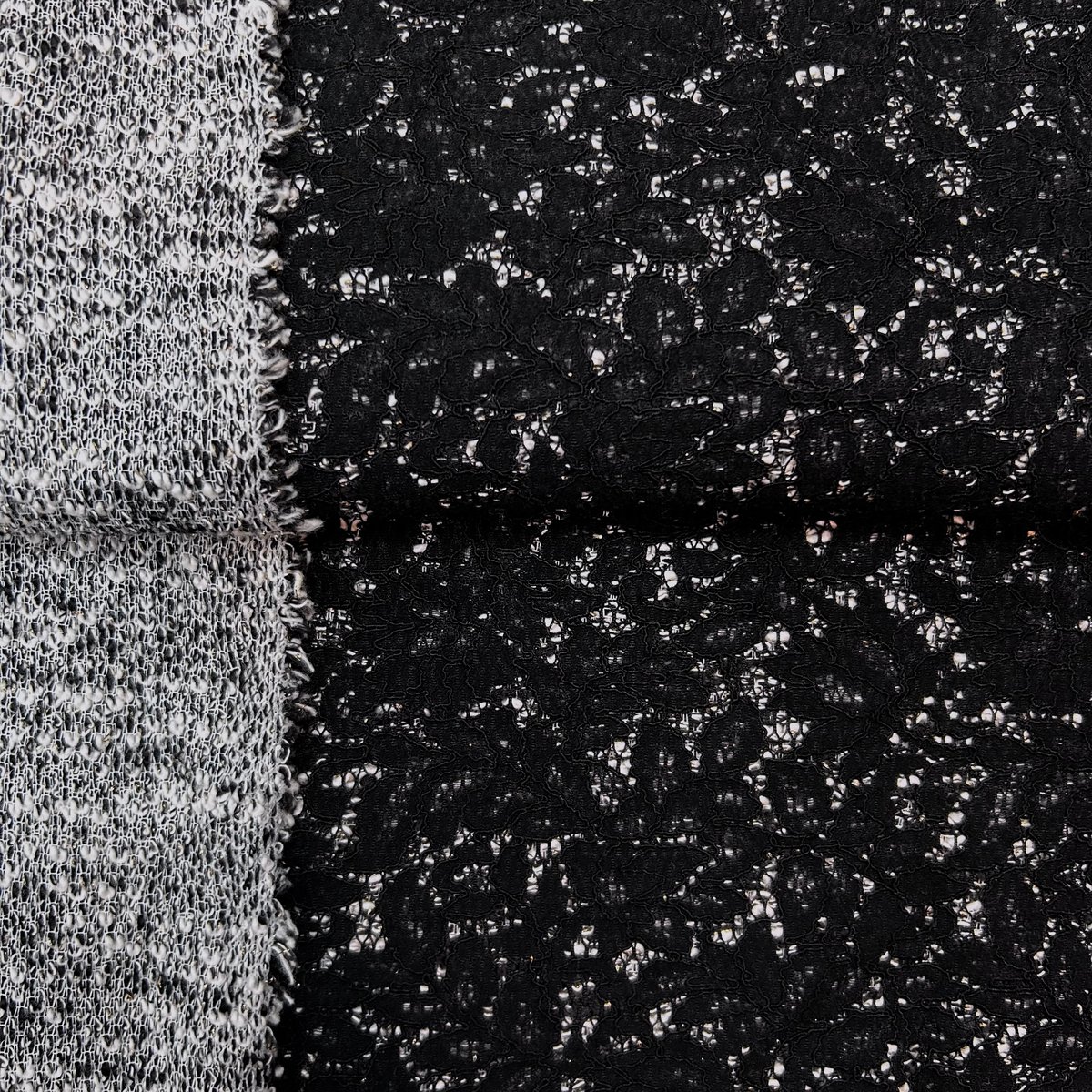 1カットのみ】ニードルパンチレース(黒) | 服地とお仕立てのサカモト