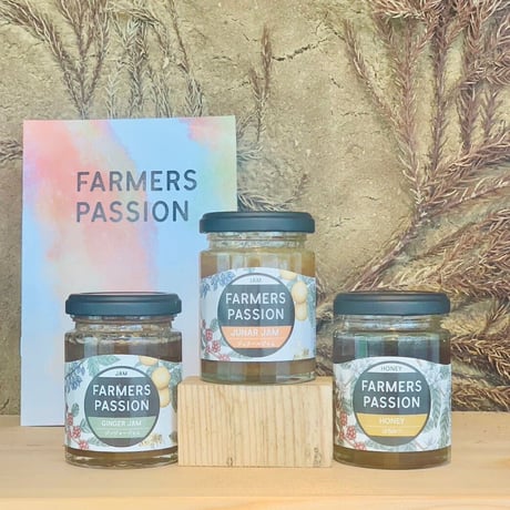 ネパールのフルーツジャム2種とコーヒーの花のハチミツのセット