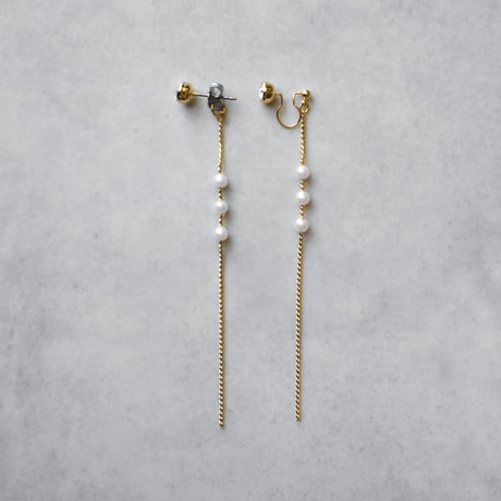 glow long chain pierce / earring C