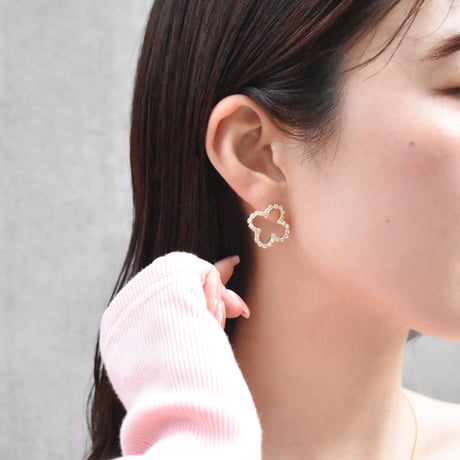 bloom rhinestone pierce / earring