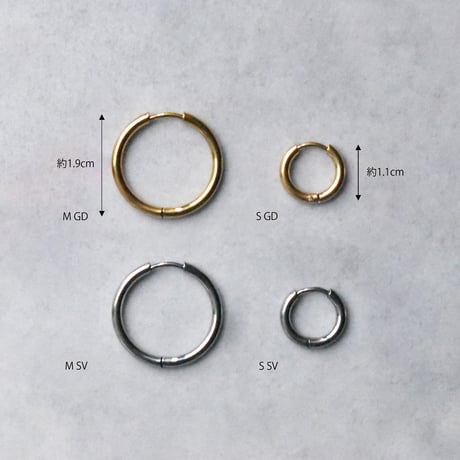stainless hoop pierce M