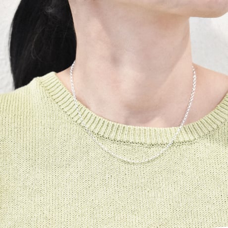 silver925 round chain necklace