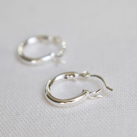 silver925 simple hoop pierce S