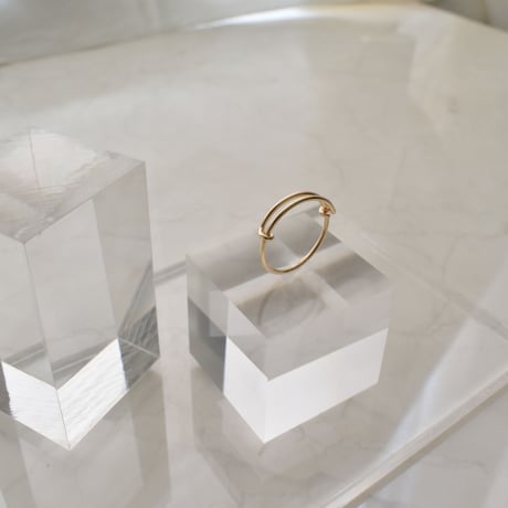 14KGF Free size design ring