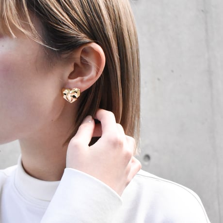 distorted heart pierce / earring