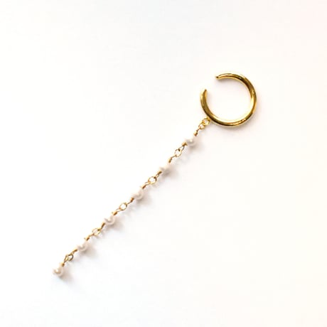 pearl chain earcuff