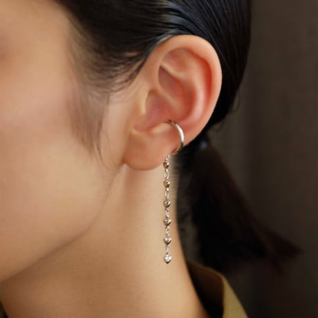 heart chain earcuff