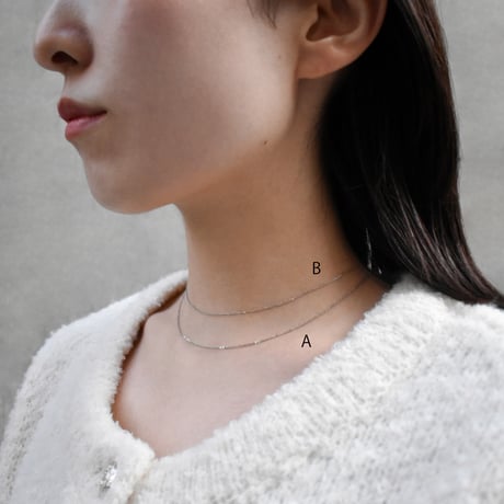 mirror cut necklace