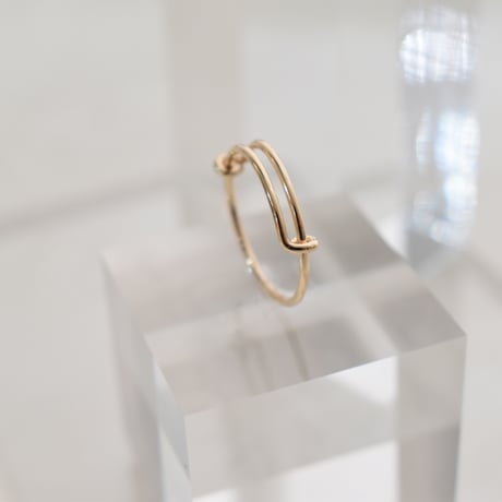 14KGF Free size design ring