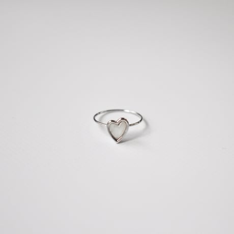 shell heart ring S