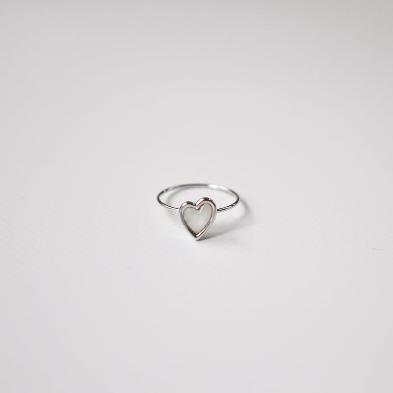 shell heart ring S | ISRIE