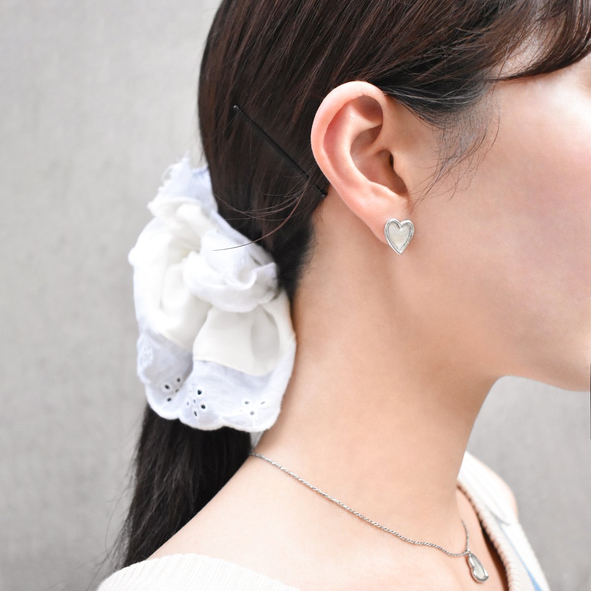 AkariH☆Heart shell pierce shell heart pierce M | ISRIE