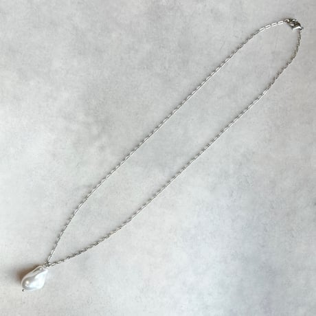 big baroque pearl long necklace