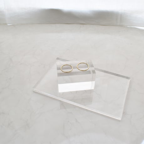 14KGF gloss skinny ring