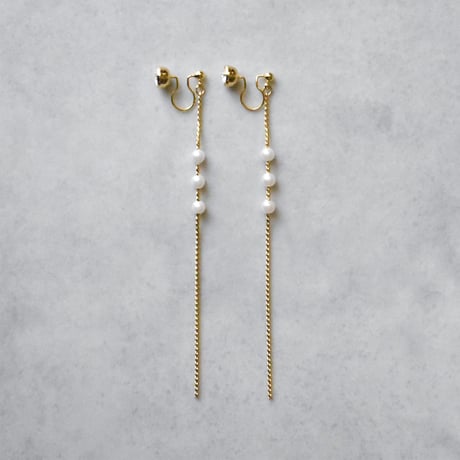 glow long chain pierce / earring C
