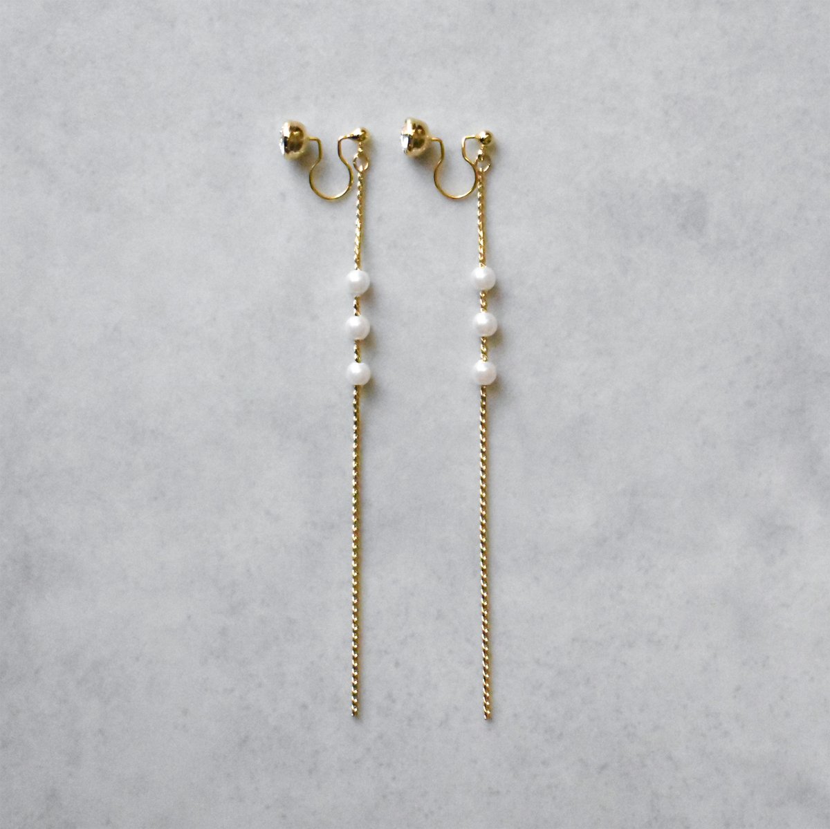 glow long chain pierce / earring C | ISRIE