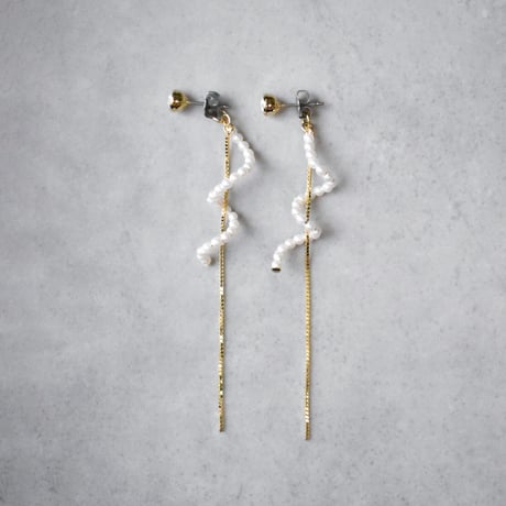 glow long chain pierce / earring D