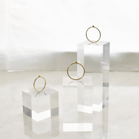 14KGF cubic zirconia skinny ring