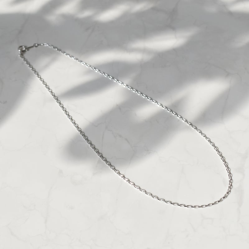 silver925 oval chain necklace | ISRIE