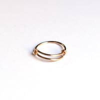 14KGF Free size design ring