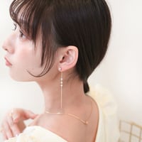 glow long chain pierce / earring C