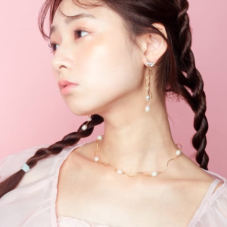 milky cherry pierce / earring