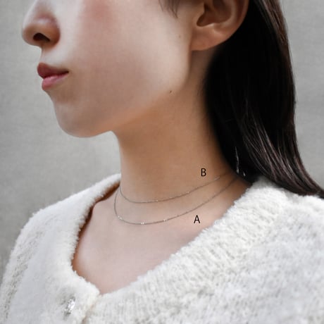 mirror cut necklace