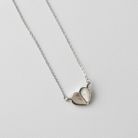 half shell heart necklace
