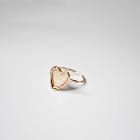 shell heart ring M
