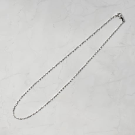 silver925 oval chain necklace