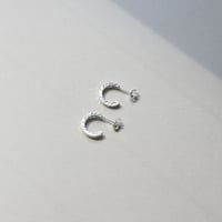 silver925 thick hook pierce