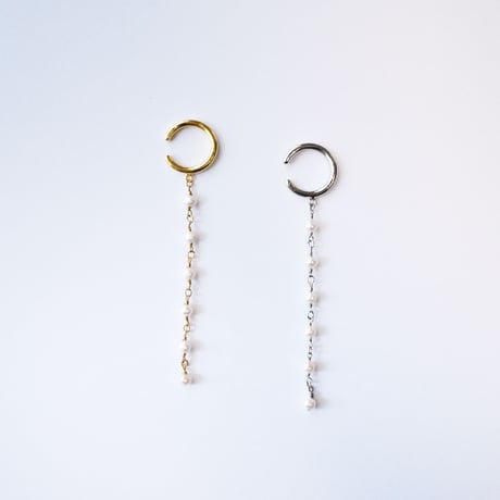 pearl chain earcuff