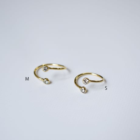 crystal glass fork ring