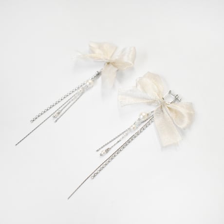 fleuret ribbon pierce / earring