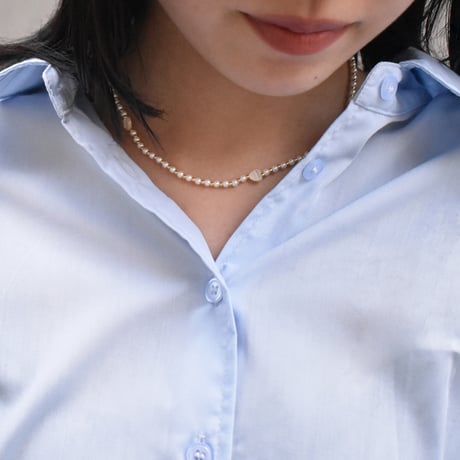 sunlit heart necklace