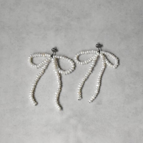 tansui drop ribbon pierce / earring