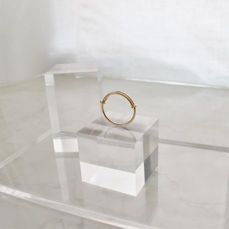 14KGF Free size design ring