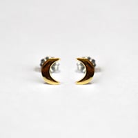moon motif earring