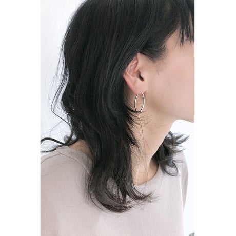silver925 simple hoop  pierce