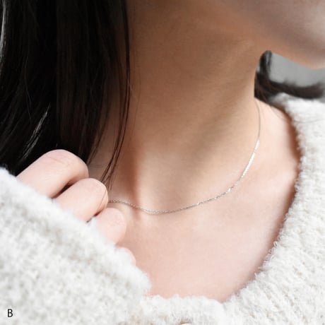 mirror cut necklace