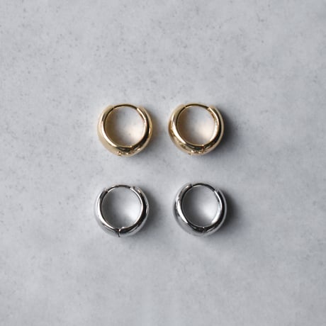 puffy metal hoop pierce S