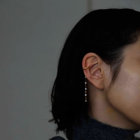 pearl chain earcuff