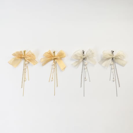 fleuret ribbon pierce / earring