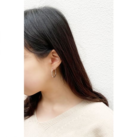 silver925 simple hoop  pierce