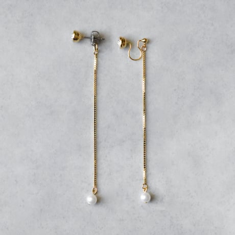 glow long chain pierce / earring B