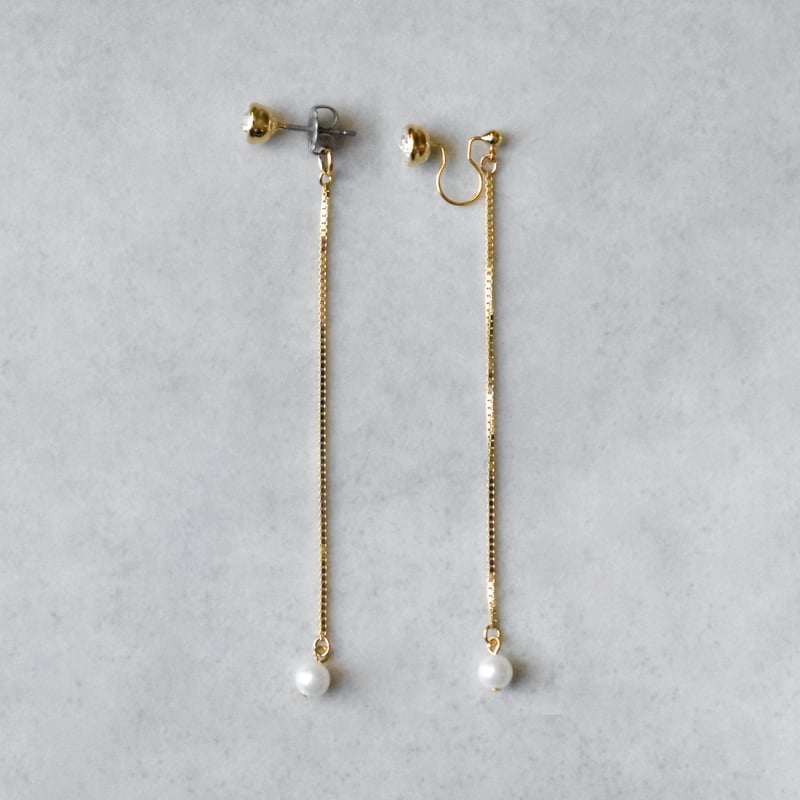 glow long chain pierce / earring B | ISRIE